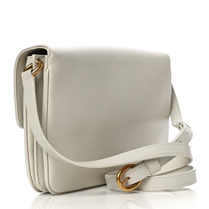 Saint Laurent Smooth Calfskin Le Maillon Satchel Crema Soft 3 of 9