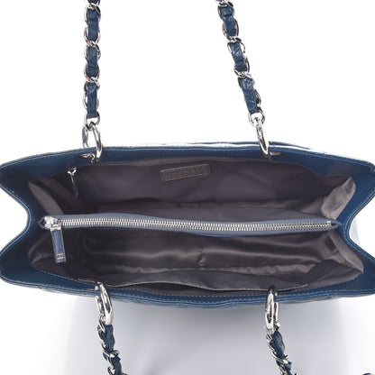 Chanel Caviar Grand Shopping Tote GST Dark Blue 5 of 12