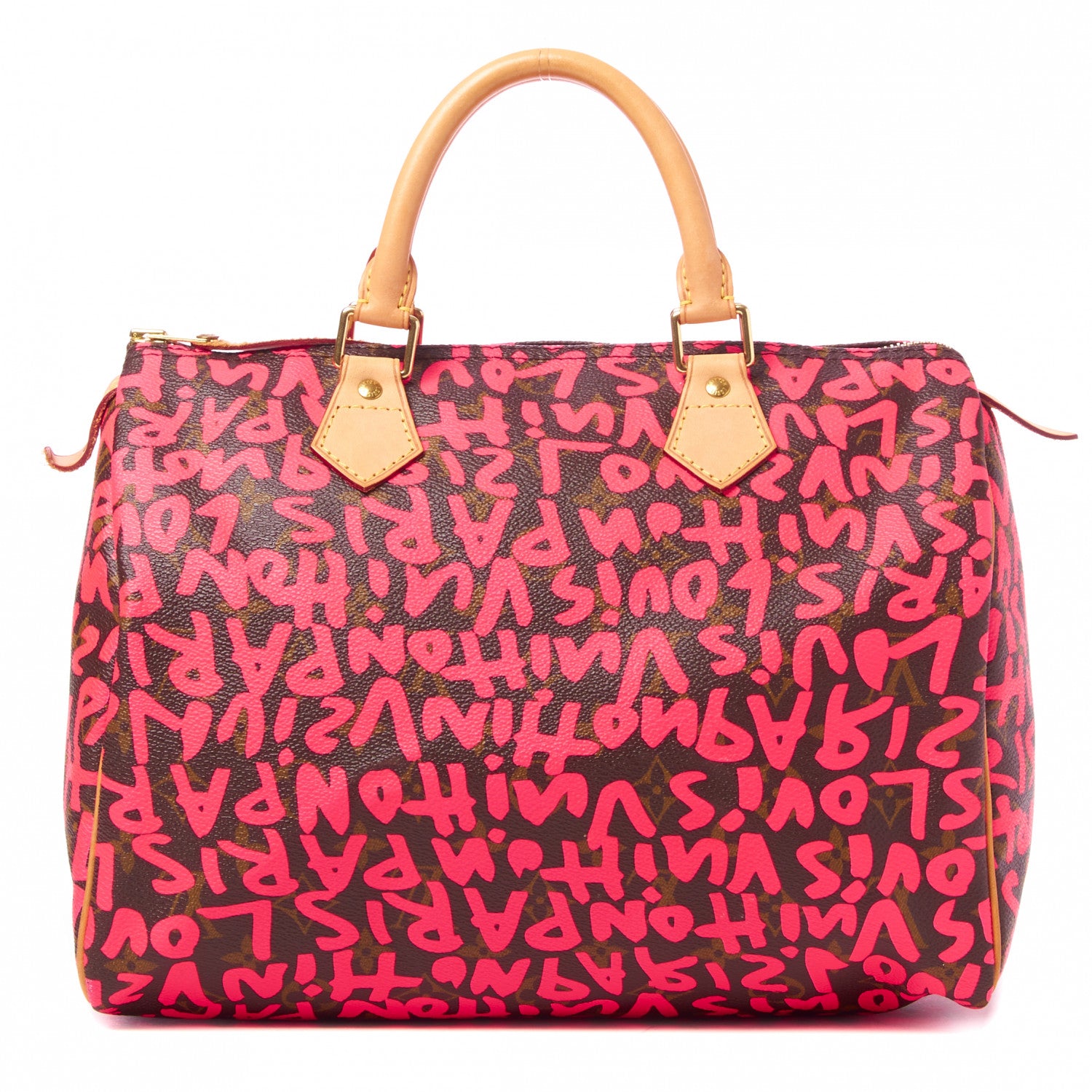 Louis Vuitton Monogram Graffiti Speedy 30 Fuchsia 1 of 8