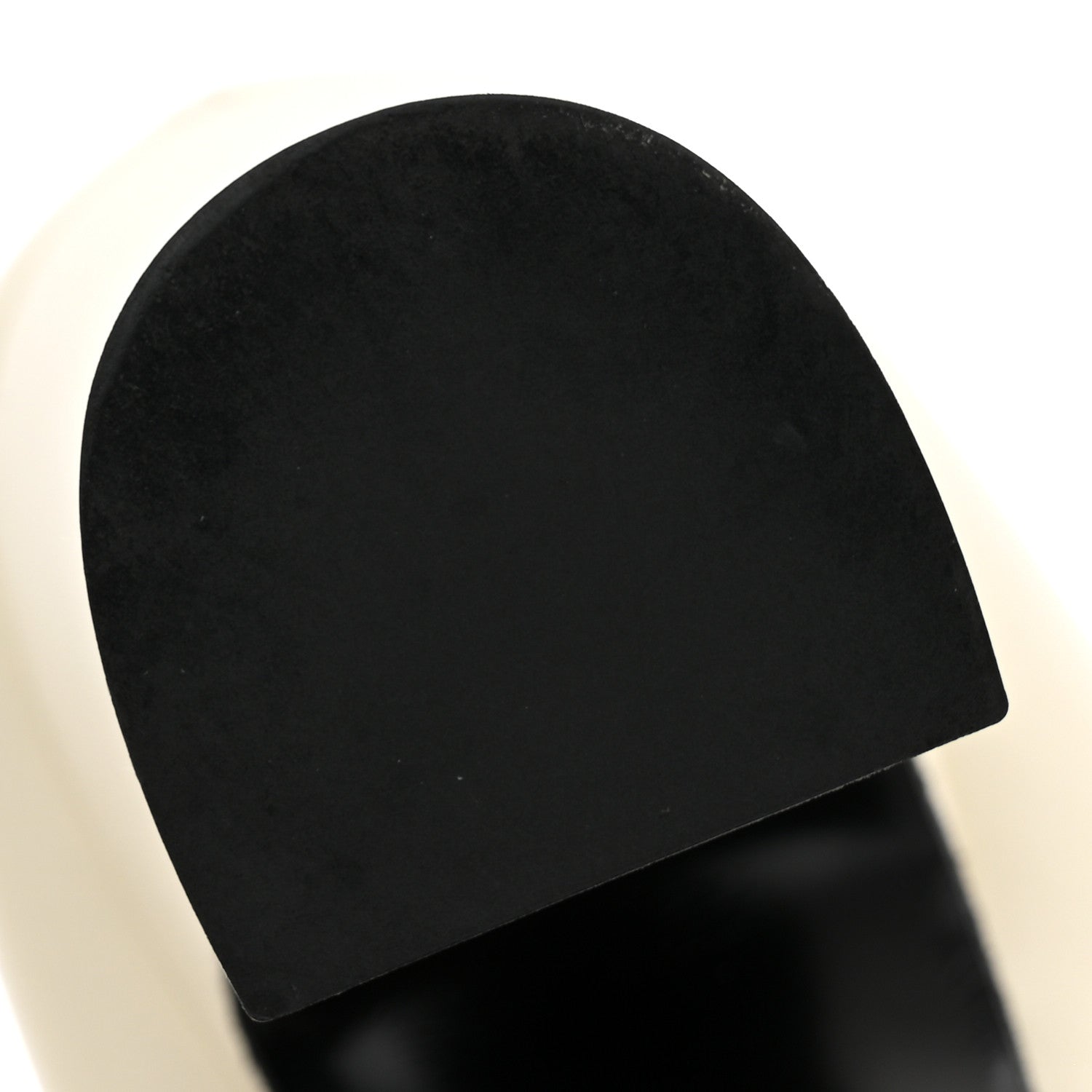 Chanel Lambskin Patent Calfskin Cap Toe Pumps 39.5 Ivory Black 10 of 13