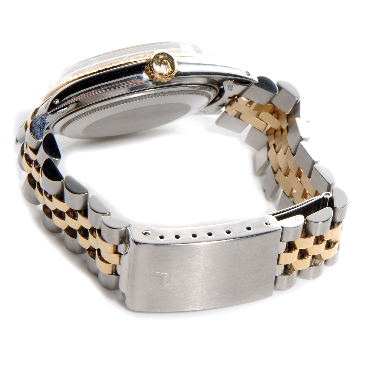 Stainless Steel 18K Yellow Gold 36mm Oyster Perpetual Datejust Watch Champagne 1603