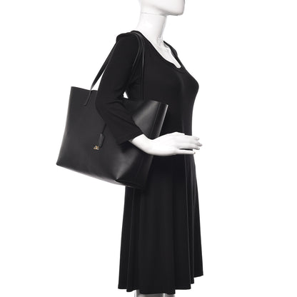 Saint Laurent Calfskin Large Shopping Tote Black 3 of 12