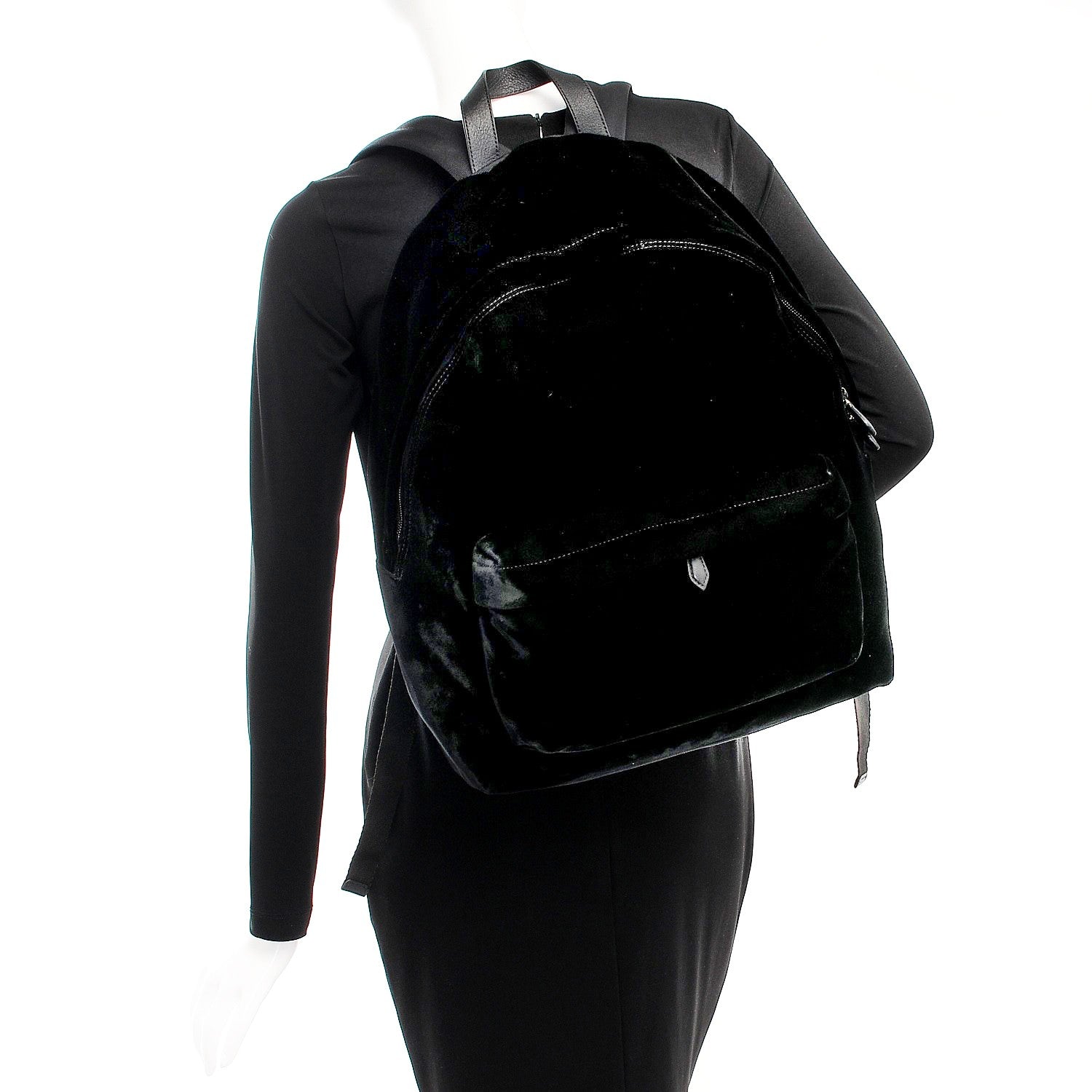 Givenchy Velvet Logo Backpack Black 2 of 9