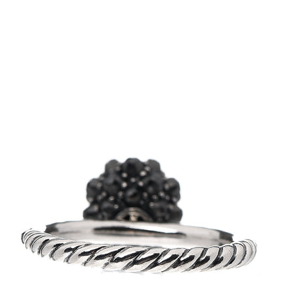 David Yurman Sterling Silver Hematine Cable Berries Ring 57 8 3 of 4