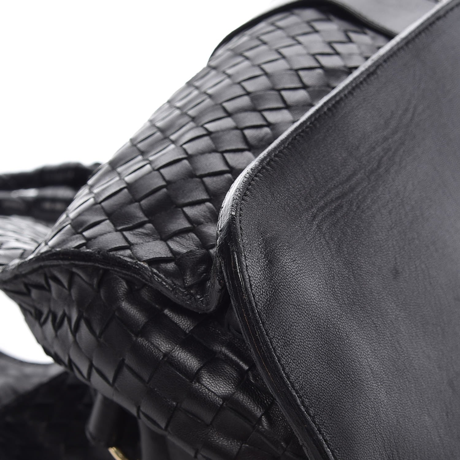 Bottega Veneta Nappa Intrecciato Shoulder Bag Black 14 of 17