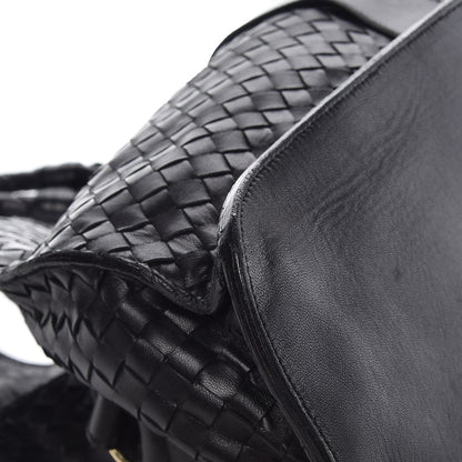 Bottega Veneta Nappa Intrecciato Shoulder Bag Black 14 of 17