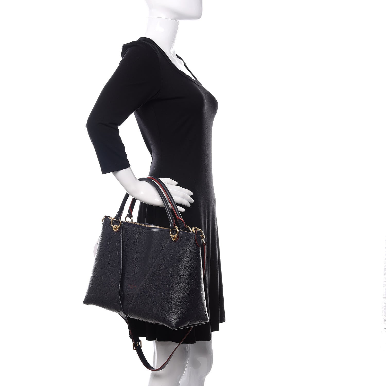 Louis Vuitton Empreinte V Tote MM Marine Rouge 3 of 11