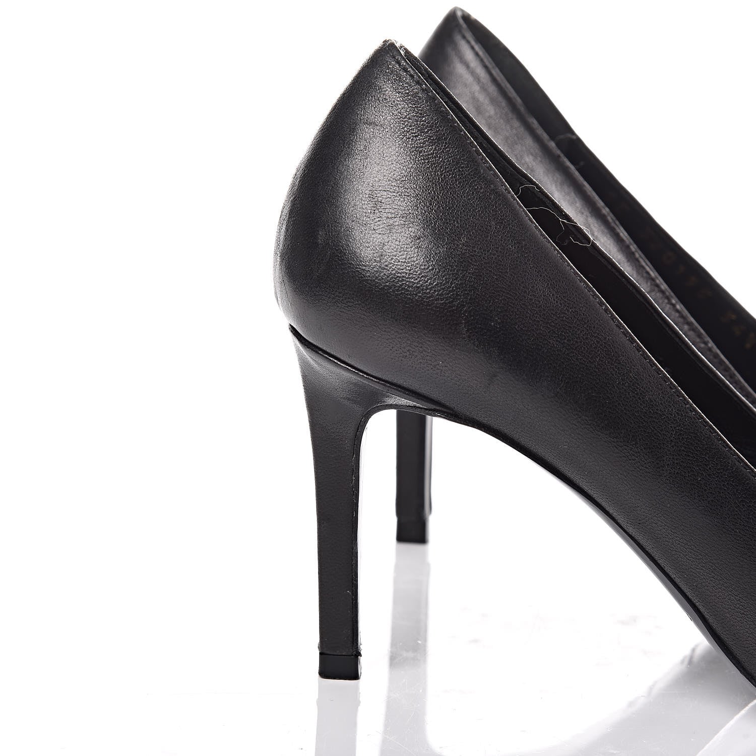 Saint Laurent Leather Classic Paris 80 Cap Toe Escarpin Pumps 34.5 Black 17 of 22