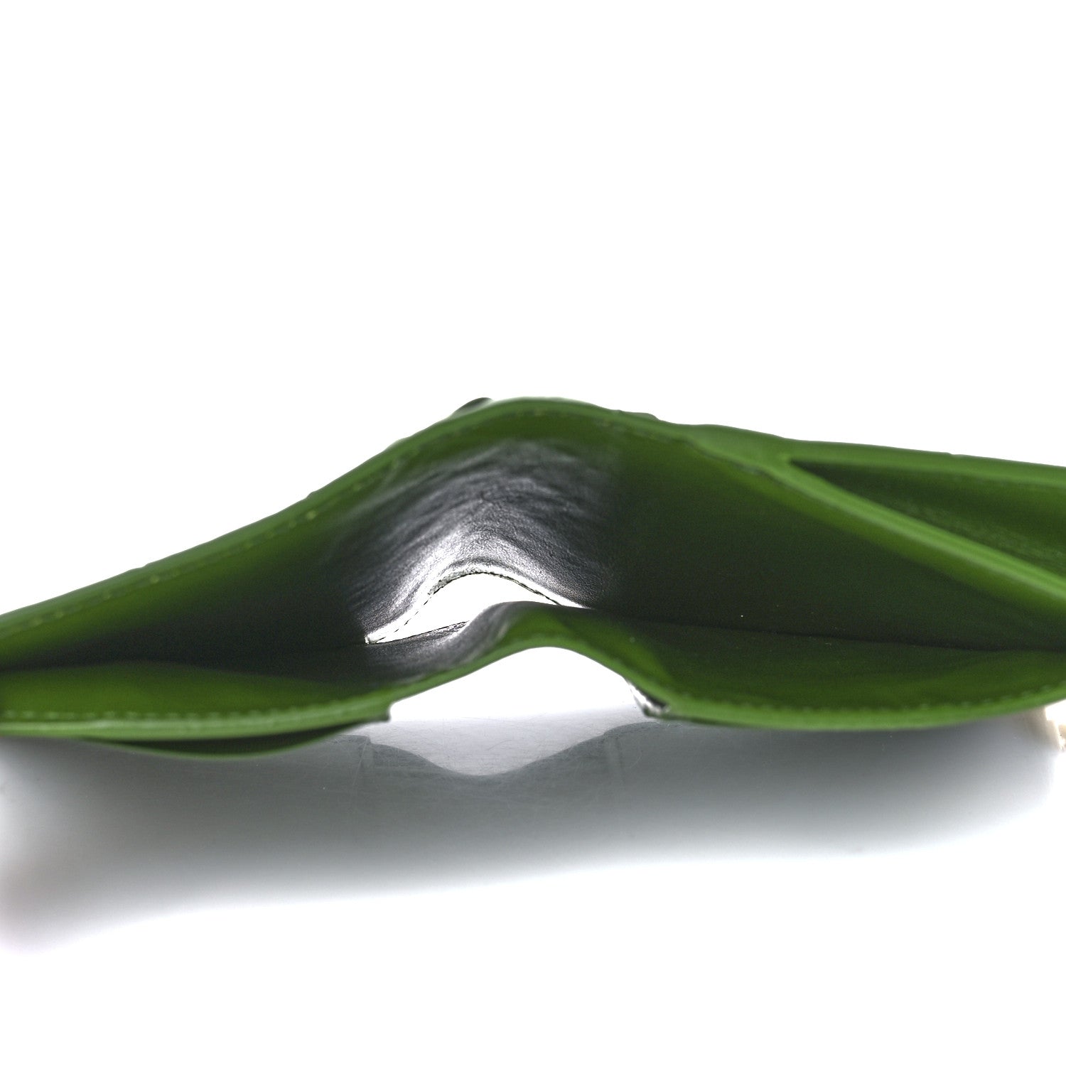 Bottega Veneta Nappa Intrecciato Card Holder Green 4 of 14