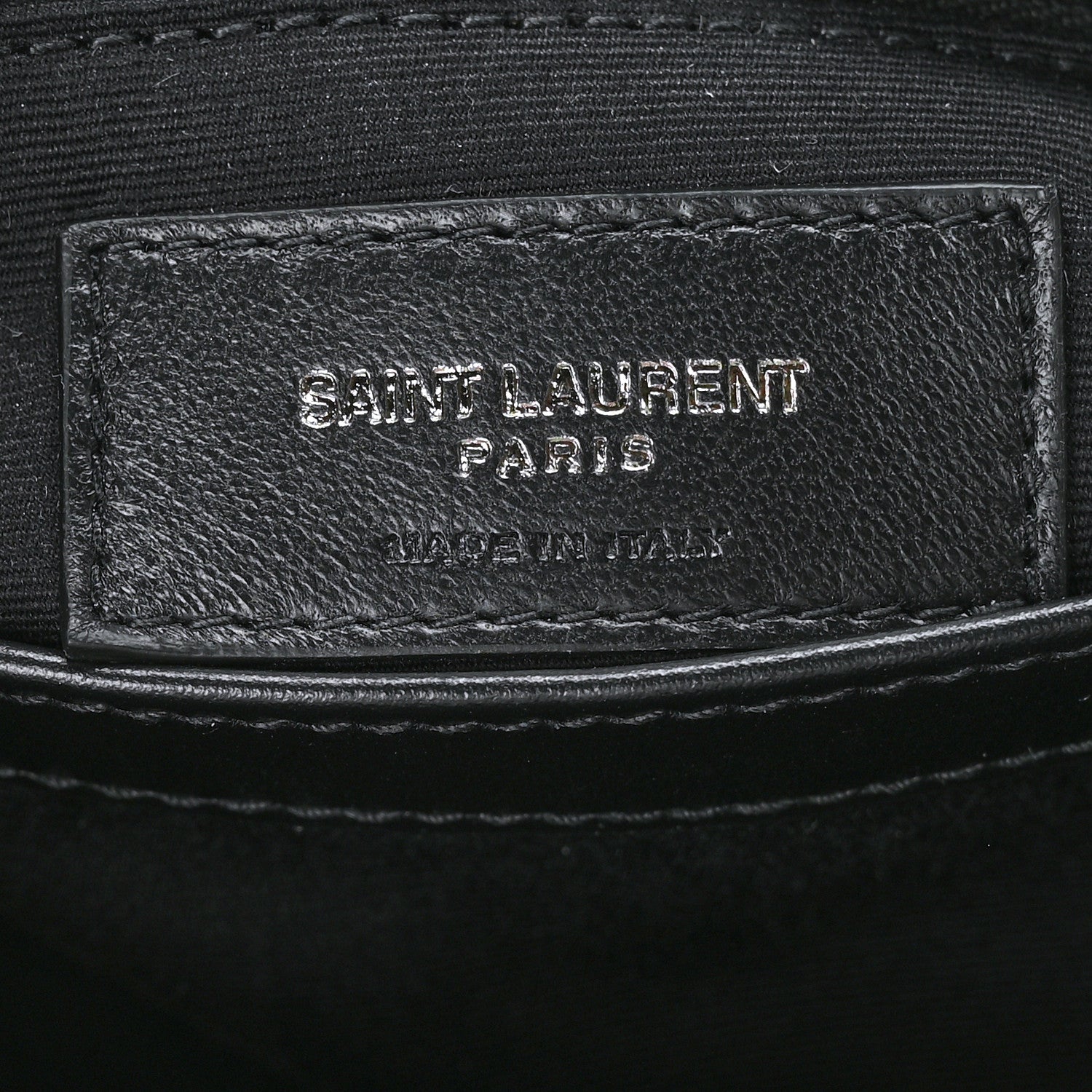 Saint Laurent Calfskin Y Quilted Monogram Toy Loulou Crossbody Bag Black 7 of 10