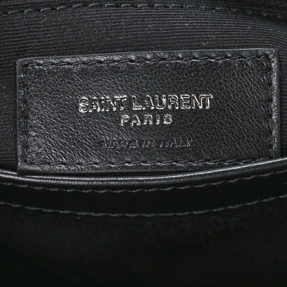 Saint Laurent Calfskin Y Quilted Monogram Toy Loulou Crossbody Bag Black 7 of 10