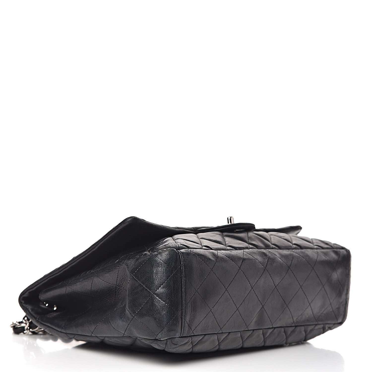 Chanel Lambskin Quilted Maxi Single Flap Black 4 of 28