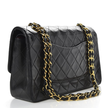 Chanel Lambskin Quilted Medium Double Flap Black 3 of 10