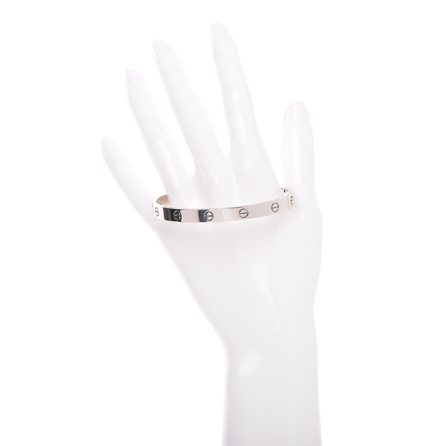 18K White Gold LOVE Bracelet 19