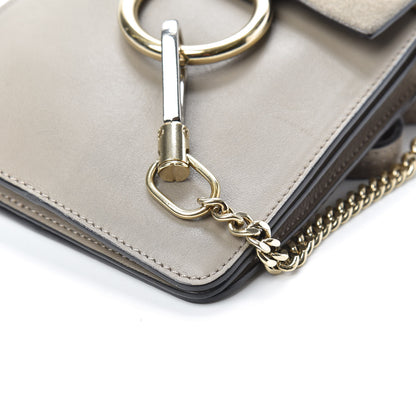 Chloe Suede Calfskin Mini Faye Bracelet Bag Motty Grey 9 of 9