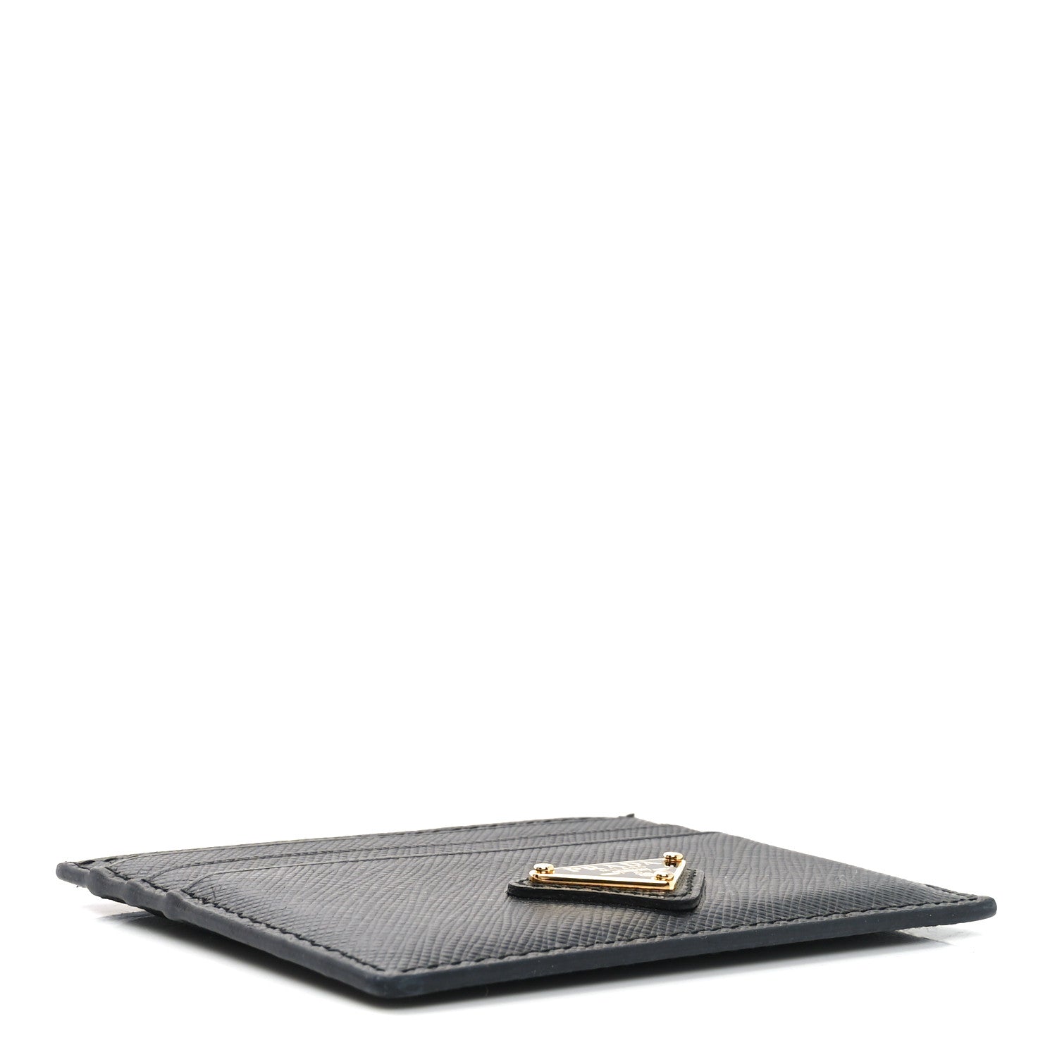 Prada Saffiano Metal Card Holder Black 4 of 6