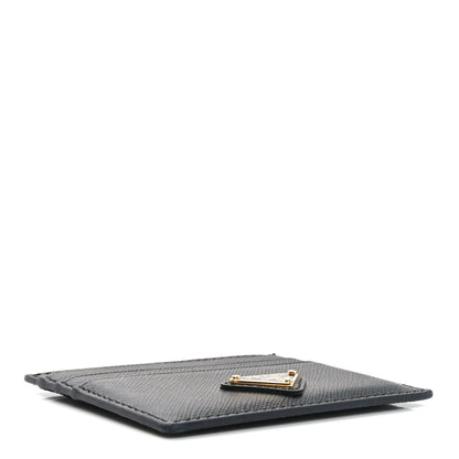 Prada Saffiano Metal Card Holder Black 4 of 6