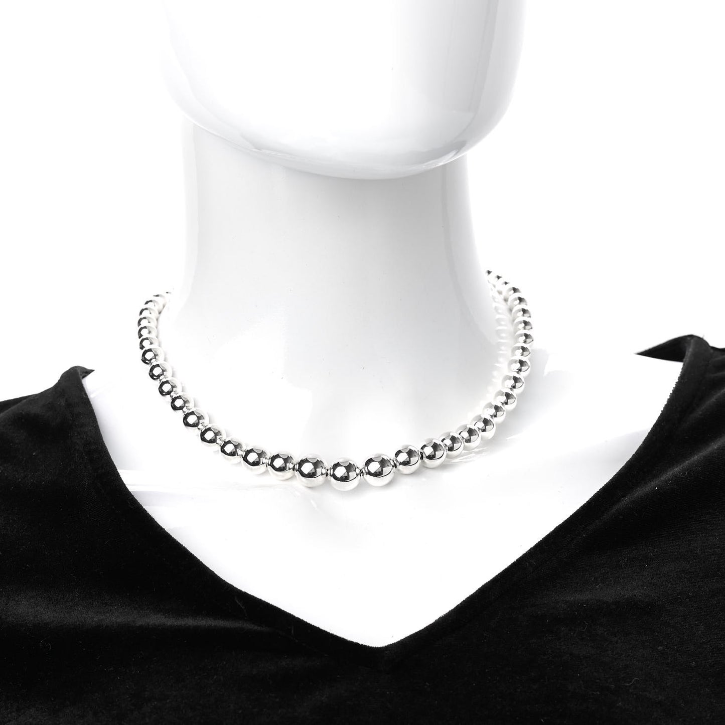Sterling Silver HardWear Graduated Ball Necklace