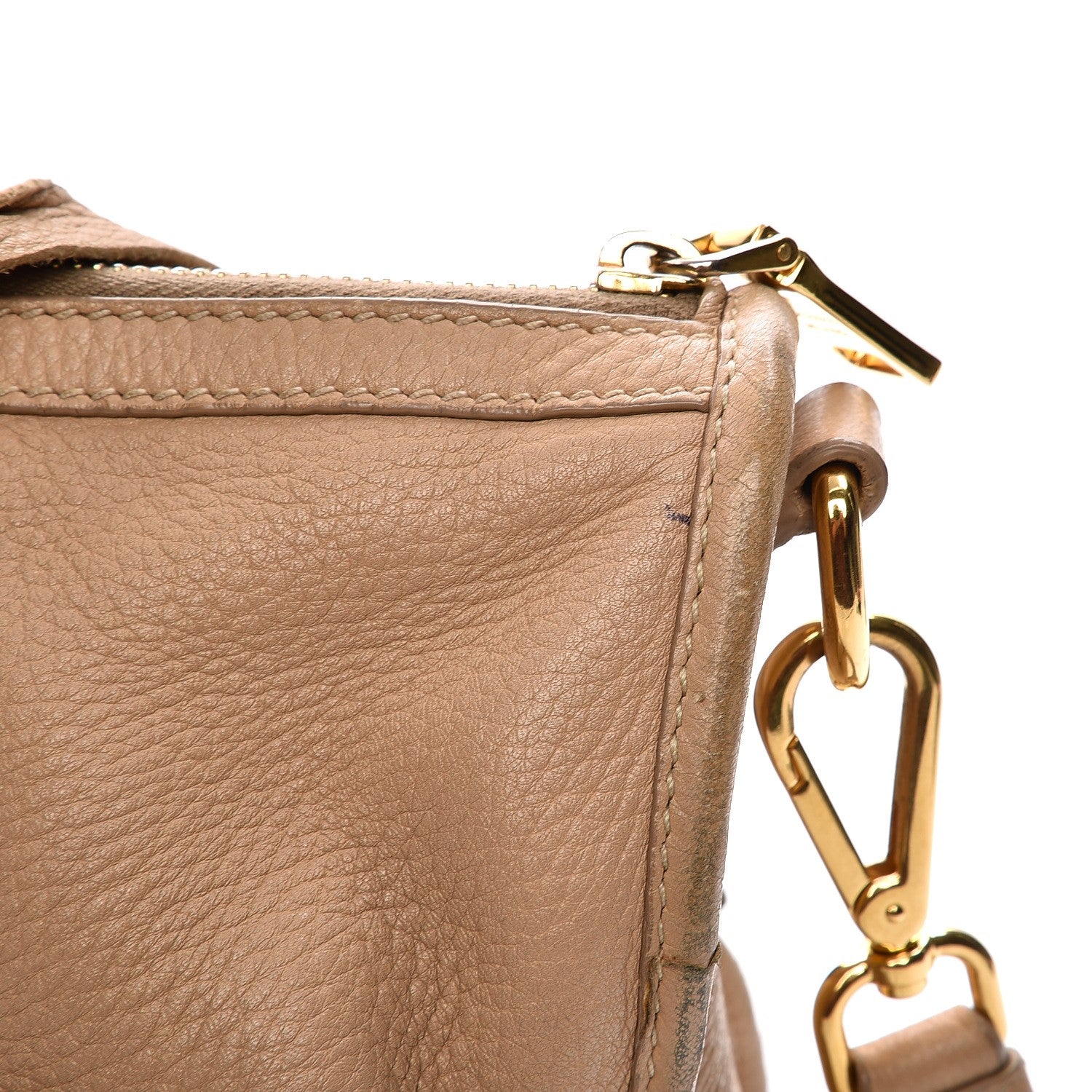 Prada Cervo Deerskin Shoulder Bag Sabbia 15 of 25