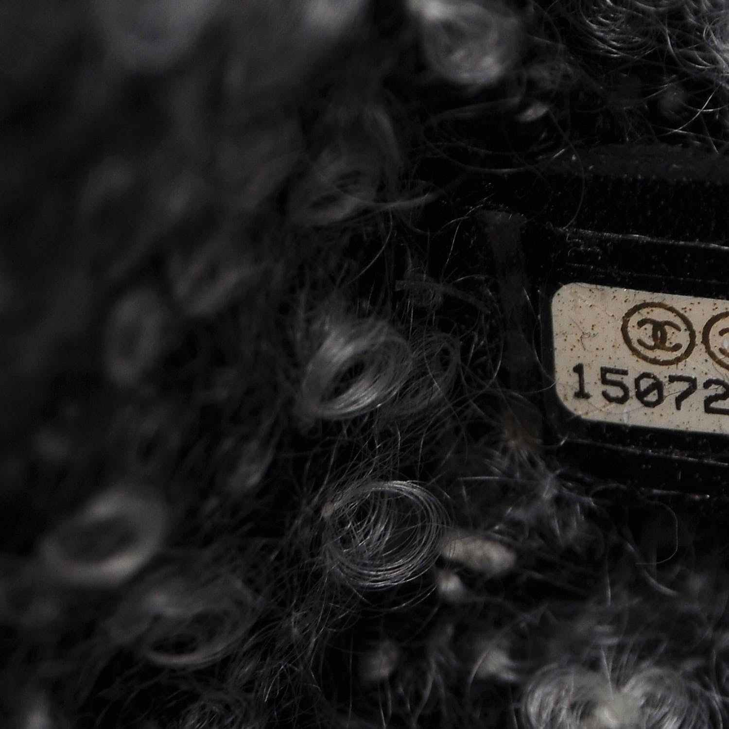 Chanel Tweed Calfskin Tweedy Shopping Tote Black 7 of 8