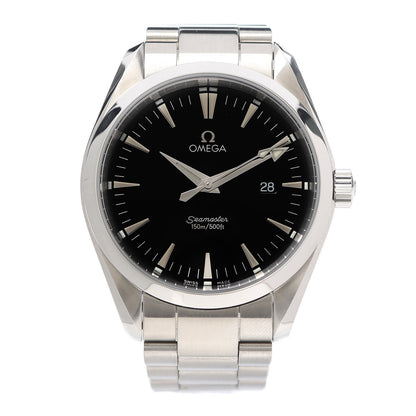 Omega Stainless Steel 39mm Seamaster Aqua Terra Quartz Watch Black 2517.50 1 of 5
