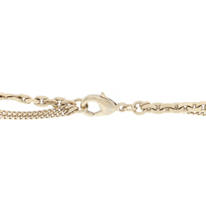 Chanel Crystal CC Multi Strand Chain Necklace Gold 6 of 7