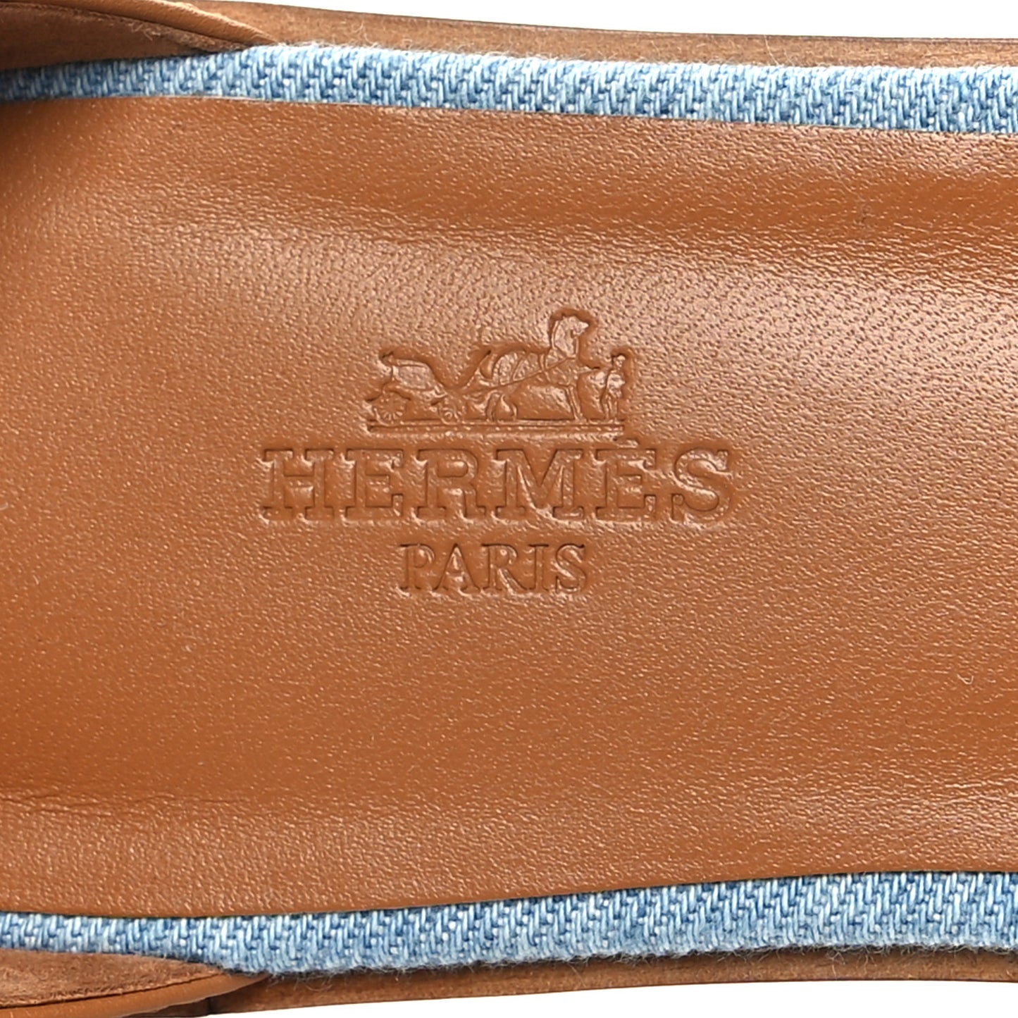 Denim Santorini Sandals 40 Bleu Clair