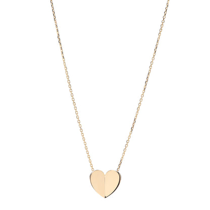 Van Cleef & Arpels 18K Yellow Gold Frivole Heart Pendant Necklace 1 of 6