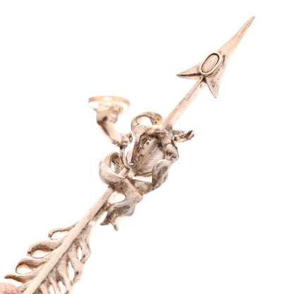 Chanel Crystal Pearl CC Arrow Clip On Earrings Gold 6 of 8