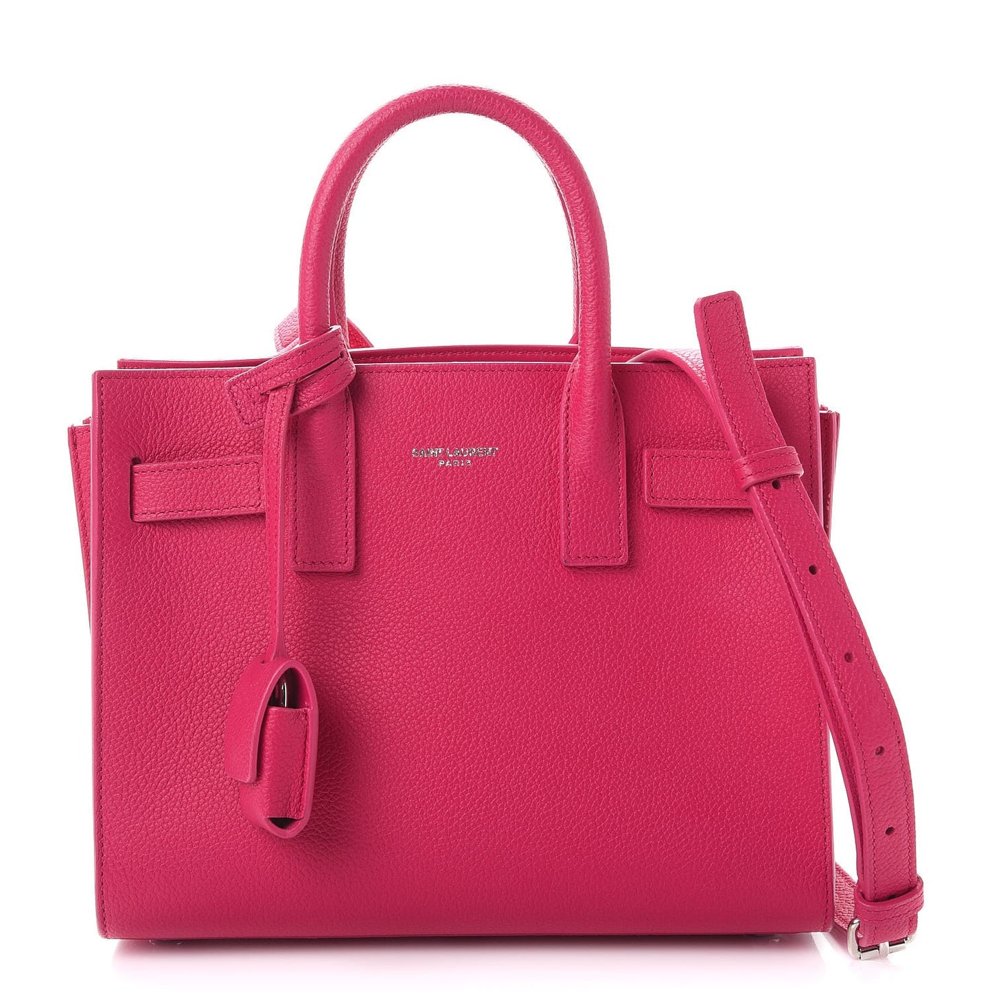 Calfskin Nano Sac De Jour Bubblegum