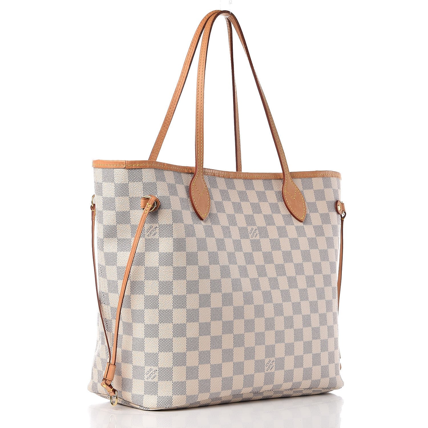 Louis Vuitton Damier Azur Neo Neverfull MM Rose Ballerine 3 of 9