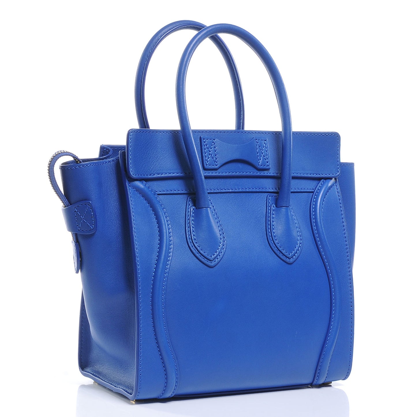 Smooth Calfskin Micro Luggage Bag Cobalt Royal Blue