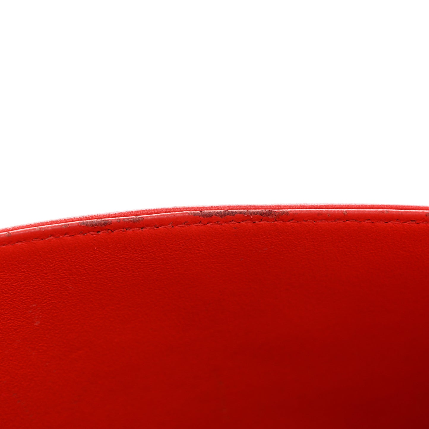 Patent Quilted Jumbo Double Flap Red
