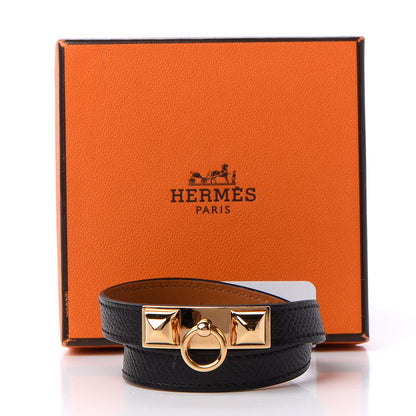Hermes Epsom Rivale Double Tour Bracelet S Black 6 of 6