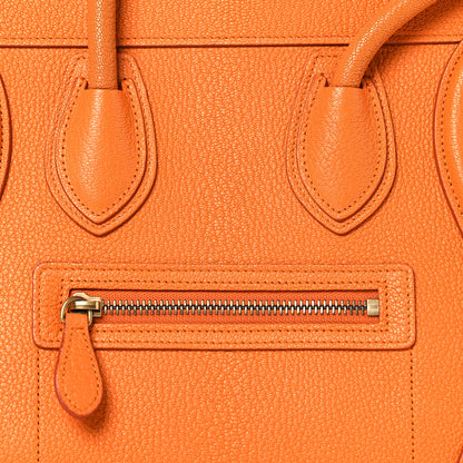 Celine Goatskin Micro Luggage Light Orange 7 of 9
