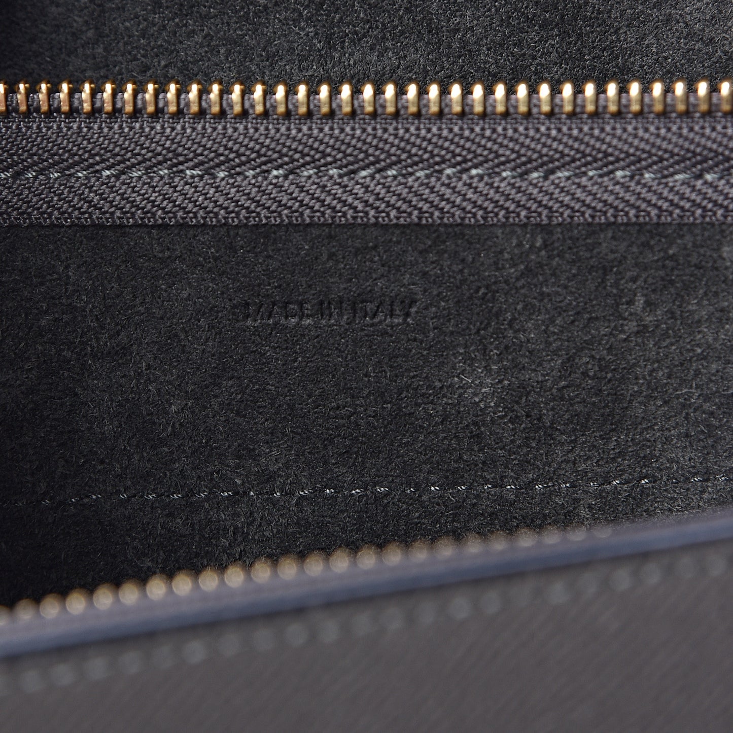 Grained Calfskin Nano Belt Bag Grey