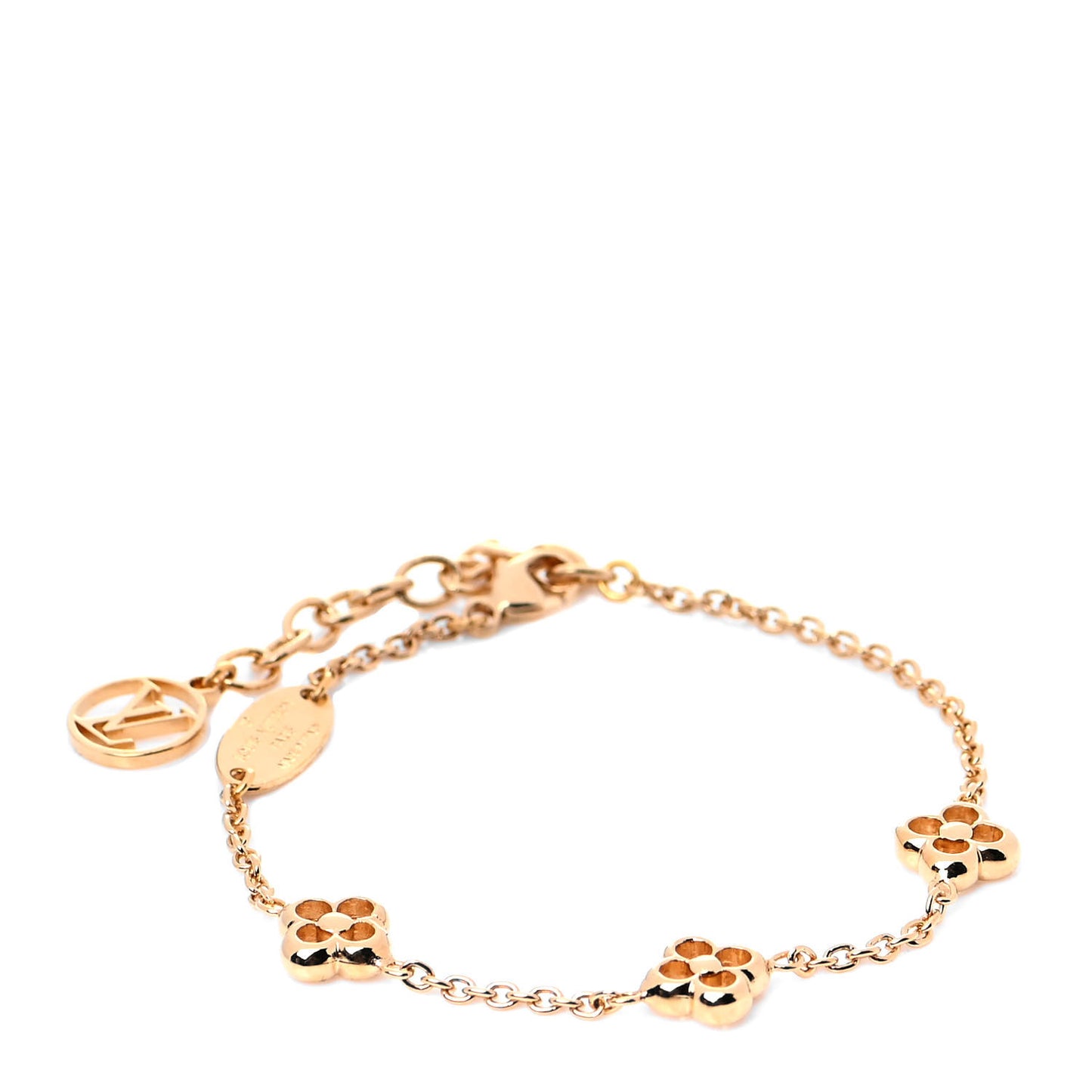 Brass Flower Full Bracelet Gold