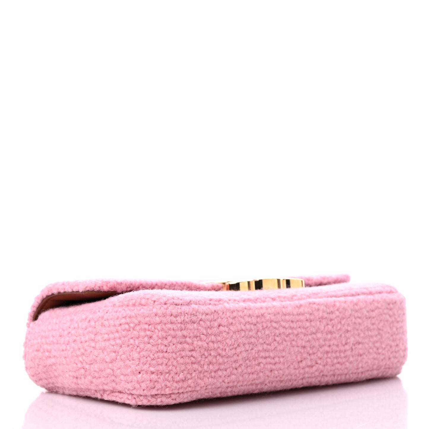 Tweed Triomphe Chain Shoulder Bag Pink