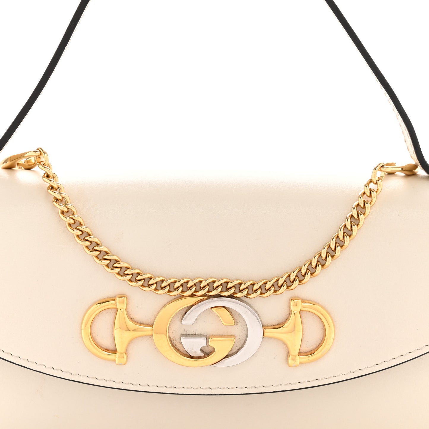 Smooth Calfskin Mini Zumi Shoulder Bag Mystic White