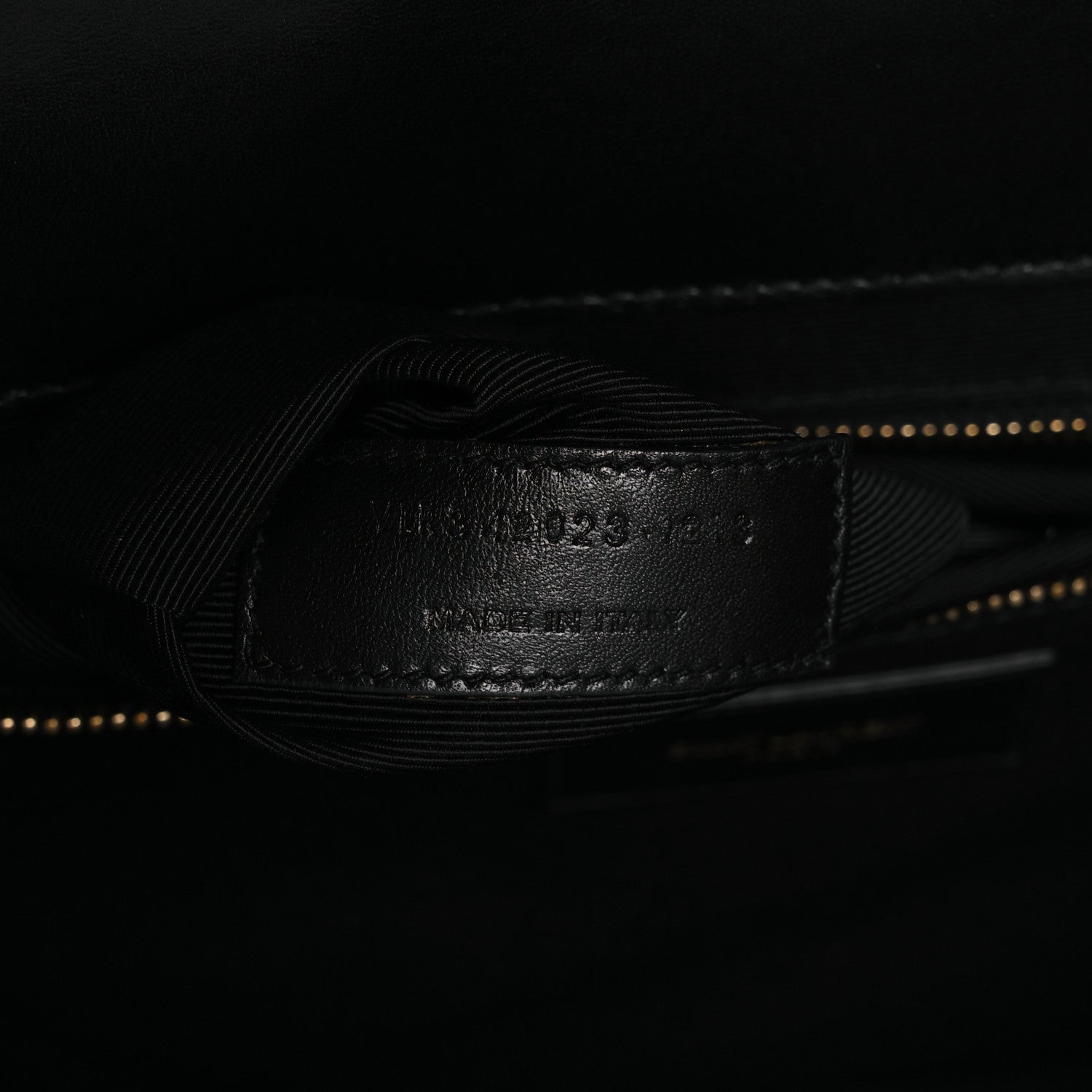Saint Laurent Smooth Calfskin Matelasse Chevron Large Monogram Satchel Black 13 of 23