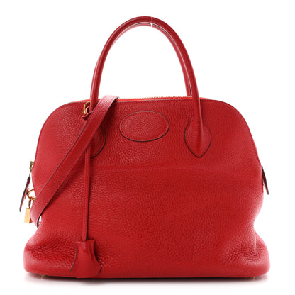 Hermes Taurillon Clemence Bolide 31 Rouge Vif 1 of 12