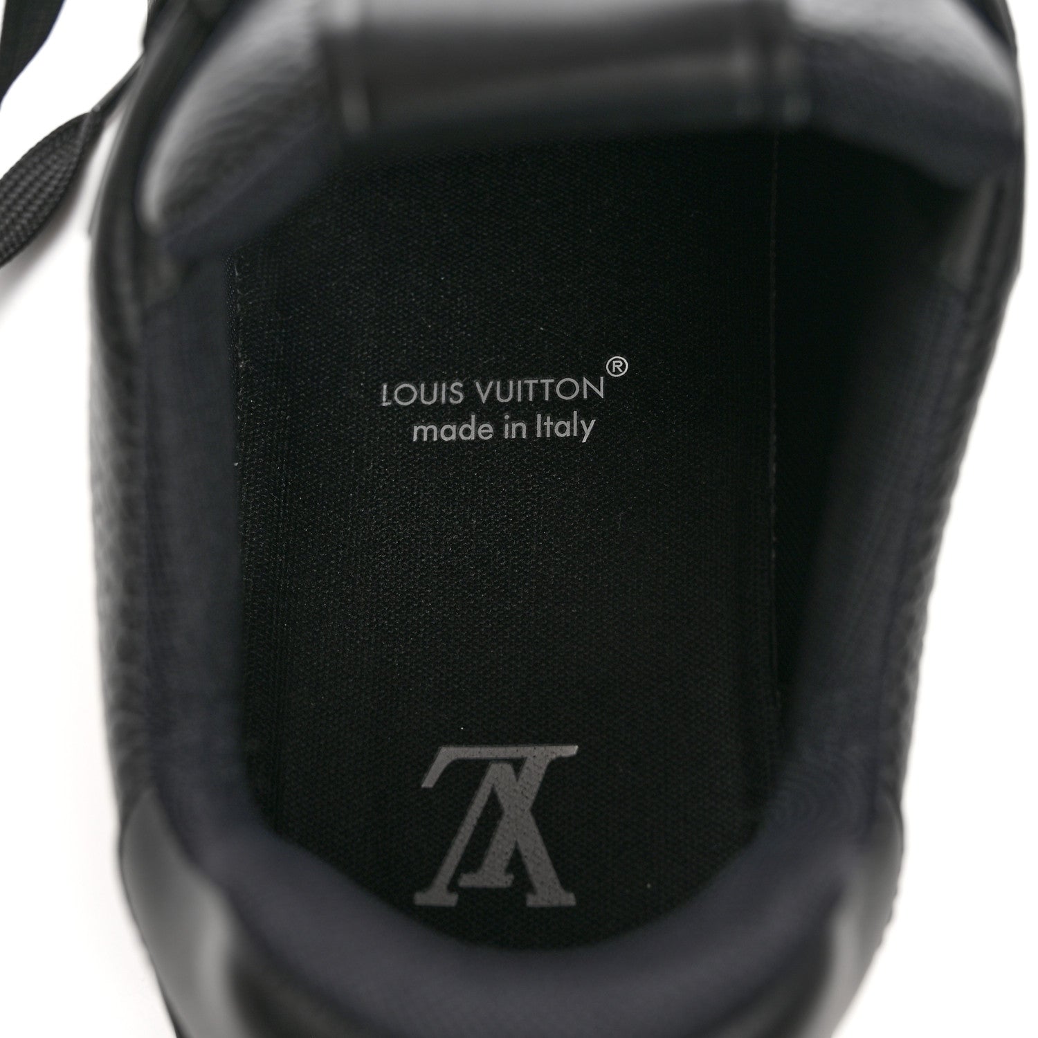 Louis Vuitton Calfskin Monogram Eclipse Mens LV Trainer Sneakers 8 Black 7 of 10