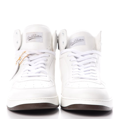 Louis Vuitton Calfskin Monogram Rivoli High Top Sneakers 12 White 2 of 9