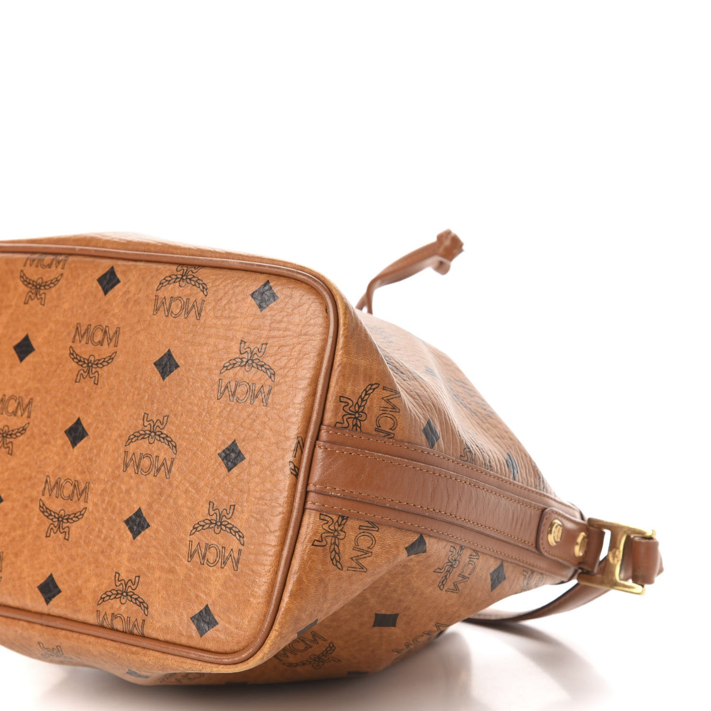 Visetos Essential Drawstring Bucket Bag Cognac