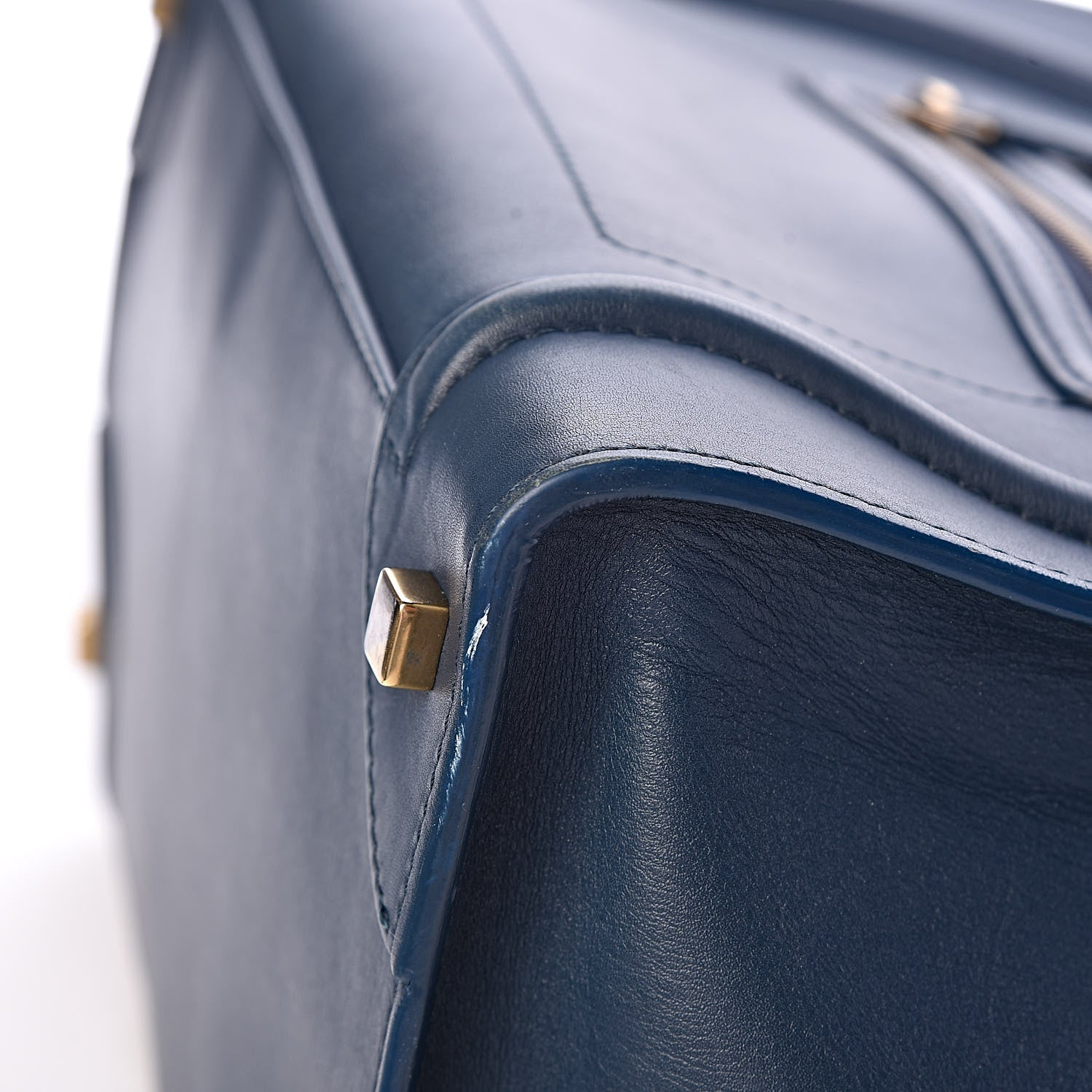 Celine Smooth Calfskin Mini Luggage Deepsea 9 of 14