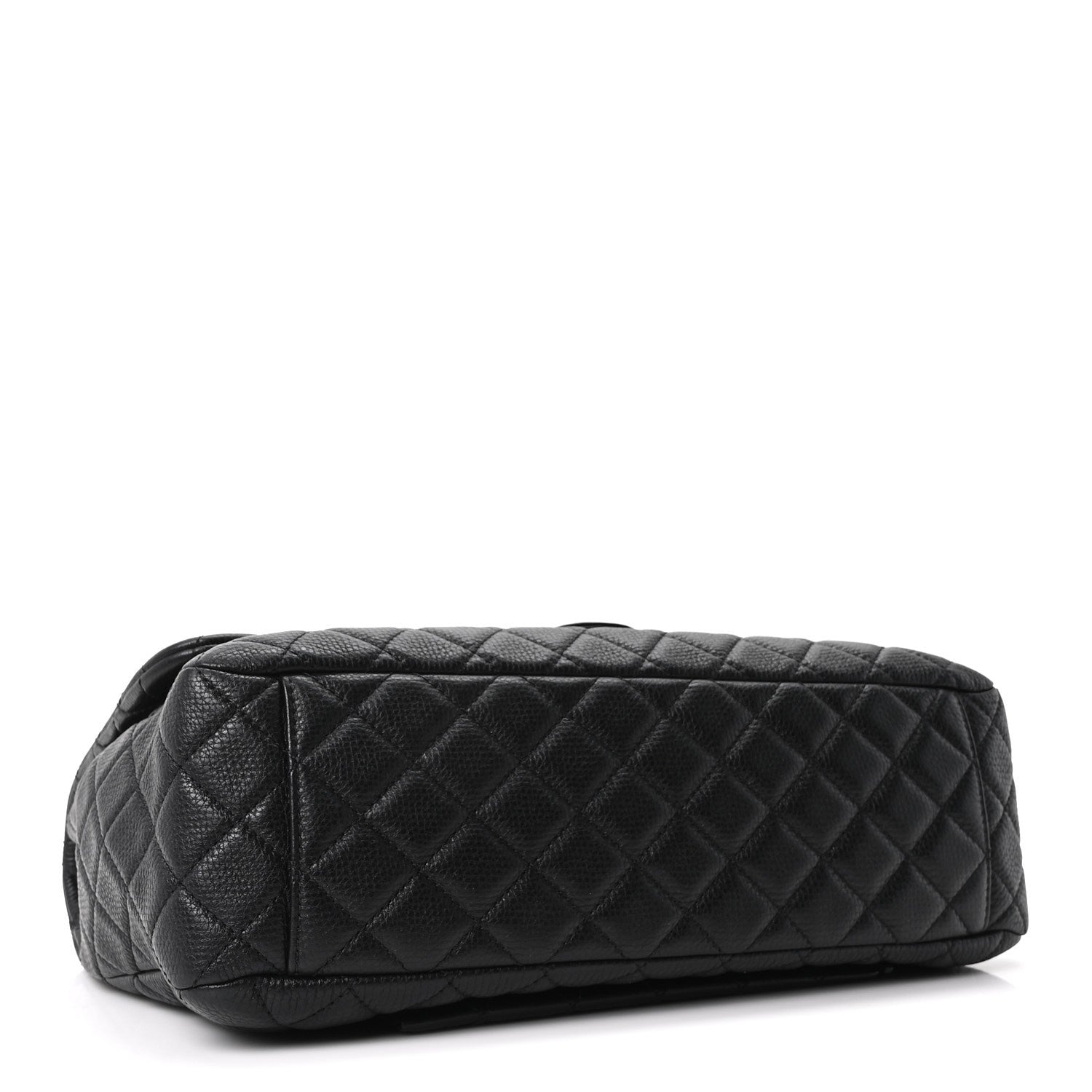 Chanel Calfskin Quilted Small XXL Travel Flap Bag Black 3 of 9