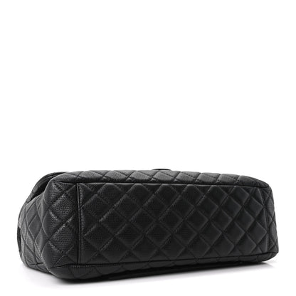 Chanel Calfskin Quilted Small XXL Travel Flap Bag Black 3 of 9