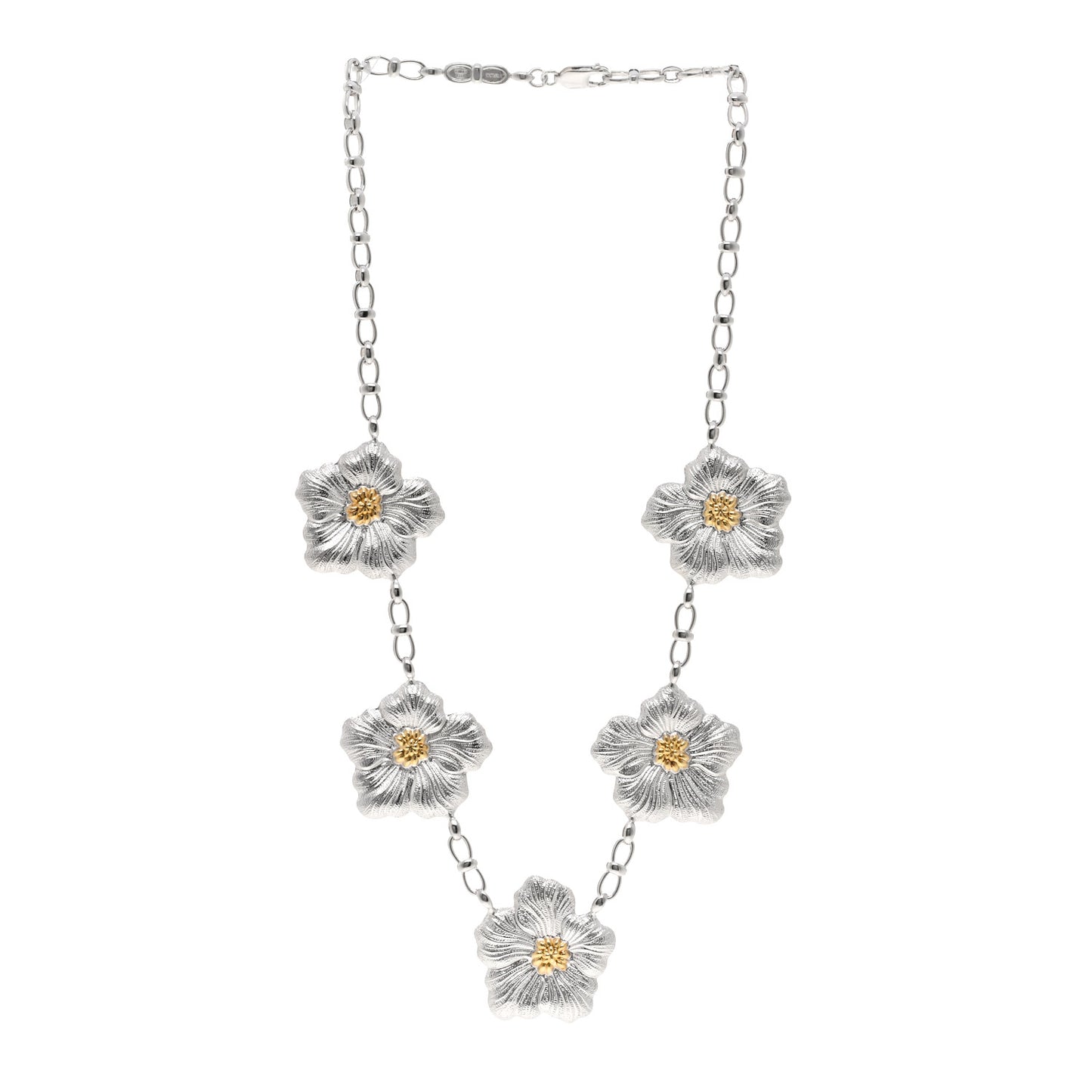 Sterling Silver Vermeil Blossom Necklace