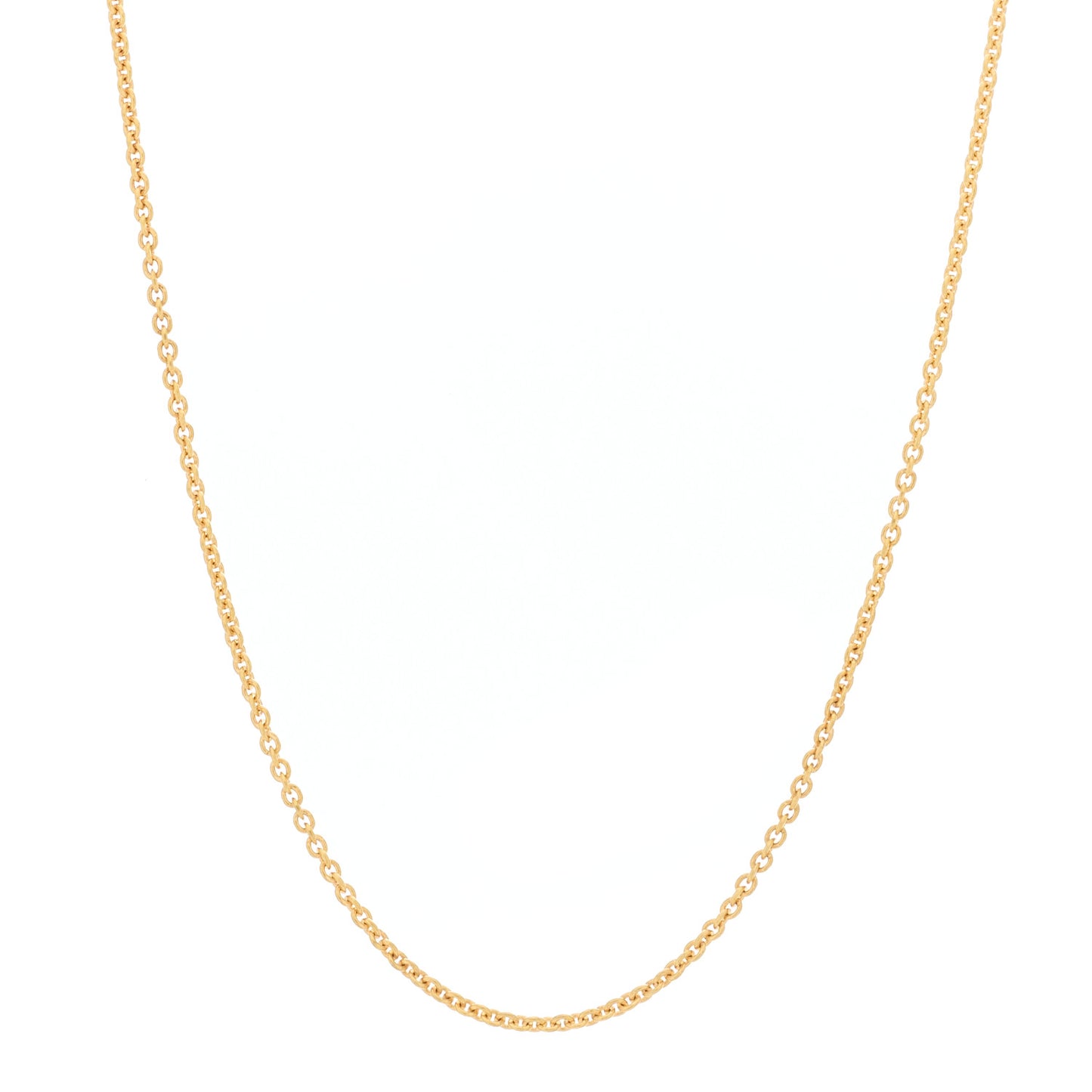 18K Yellow Gold 1.75mm Chain Necklace 16"