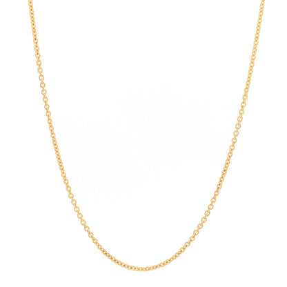 Bulgari 18K Yellow Gold 1.75mm Chain Necklace 16" 1 of 5